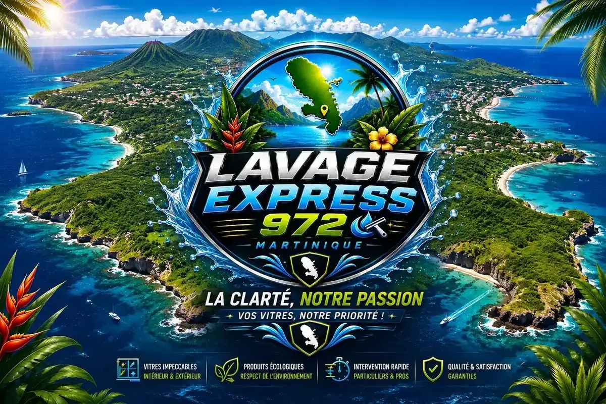 Vue aérienne du littoral martiniquais